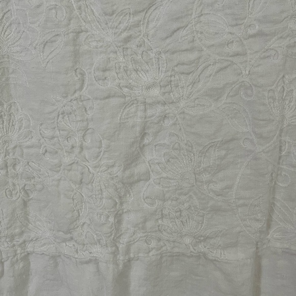 Lungo Larno 100% Linen Blouse Size Small. Made in Italy Beachy Coastal grandma - Picture 2 of 8